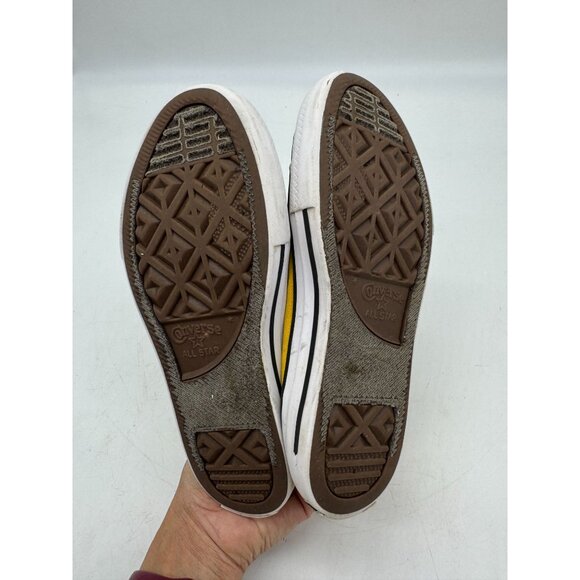 Converse Chuck Taylor All Star High-Top Sneakers Youth Size 1 Yellow Lace Up - Picture 15 of 15